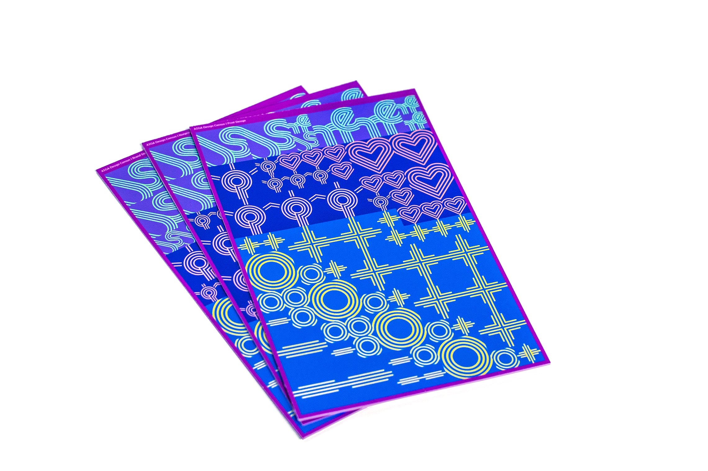 selection of three cards