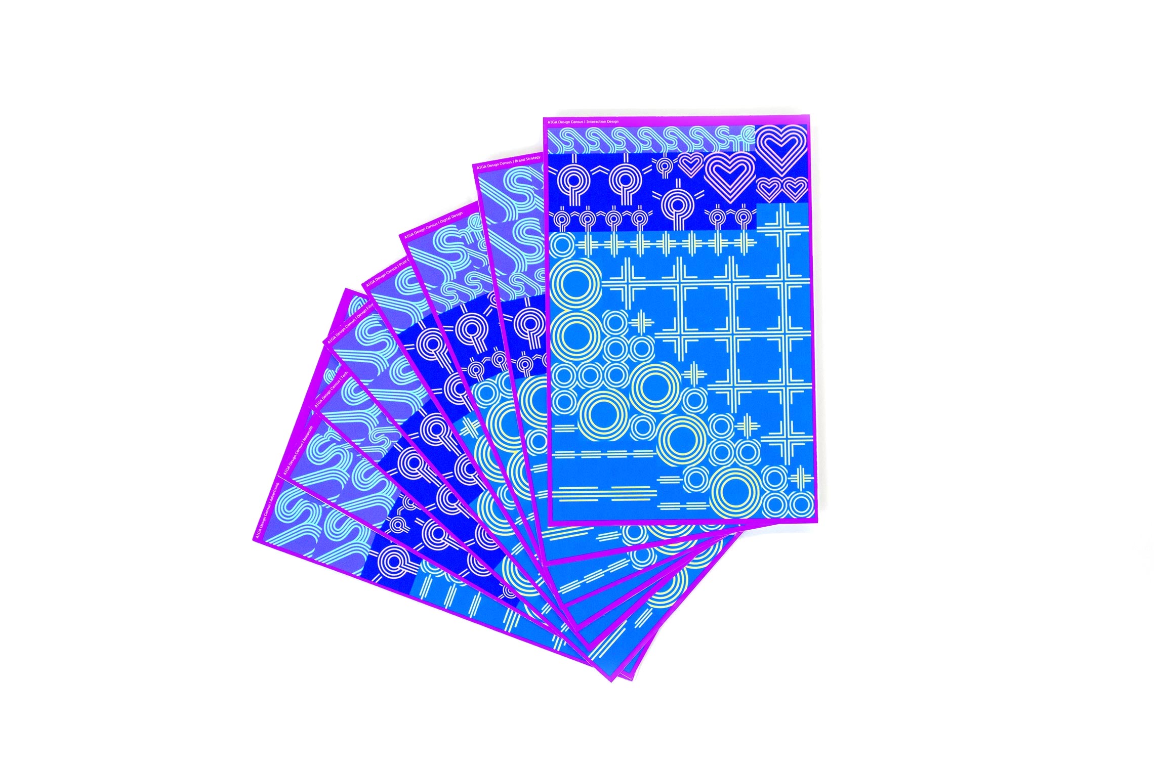 group of cards fanned out